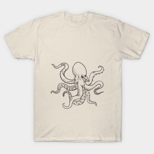 Classic Octopus Illustration T-Shirt